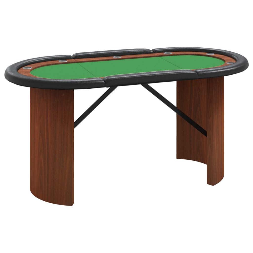 Pokertafel voor 10 spelers 160x80x75 cm groen