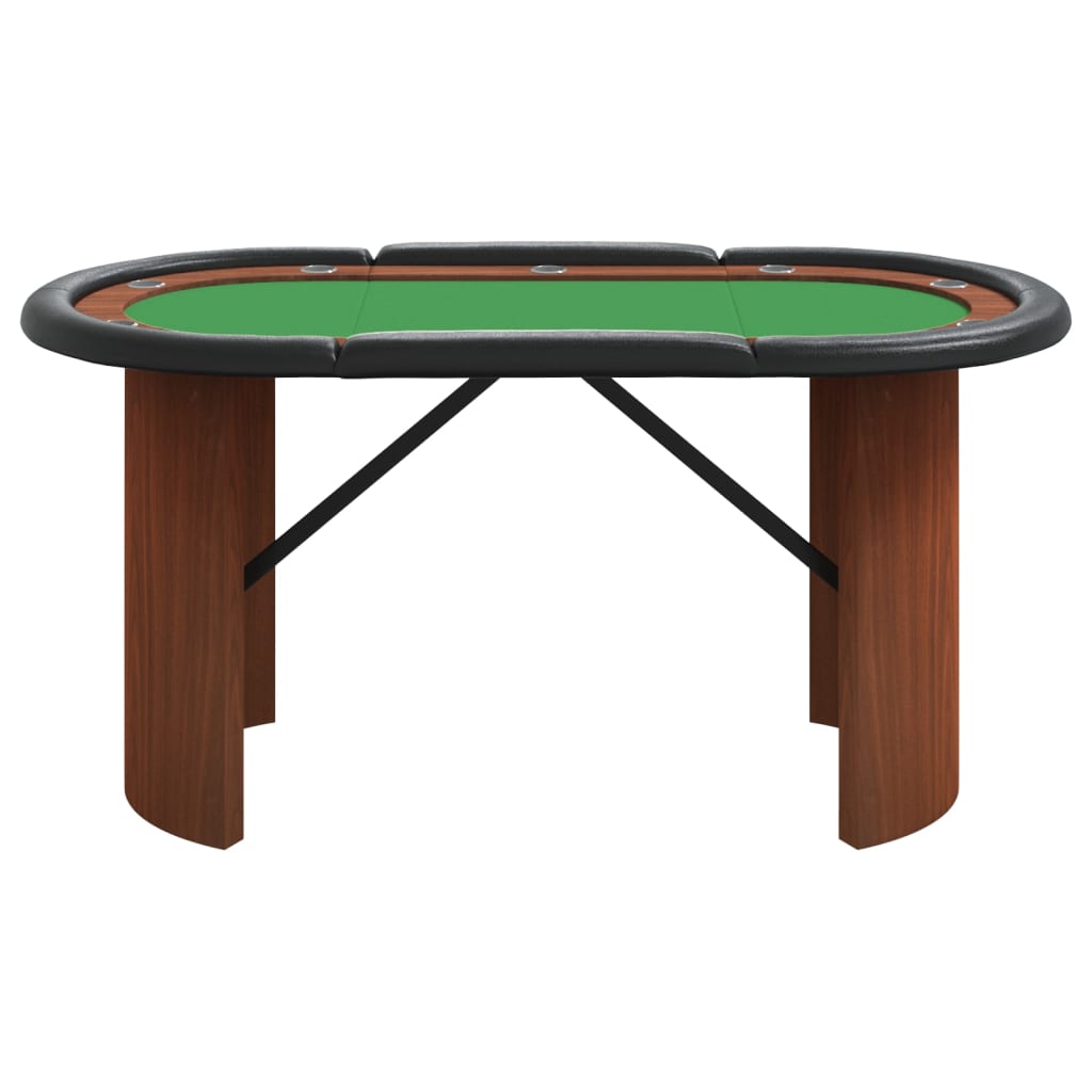 Pokertafel voor 10 spelers 160x80x75 cm groen