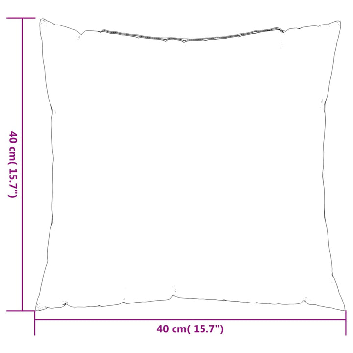 Bankkussens 4 st 40x40 cm stof zwart