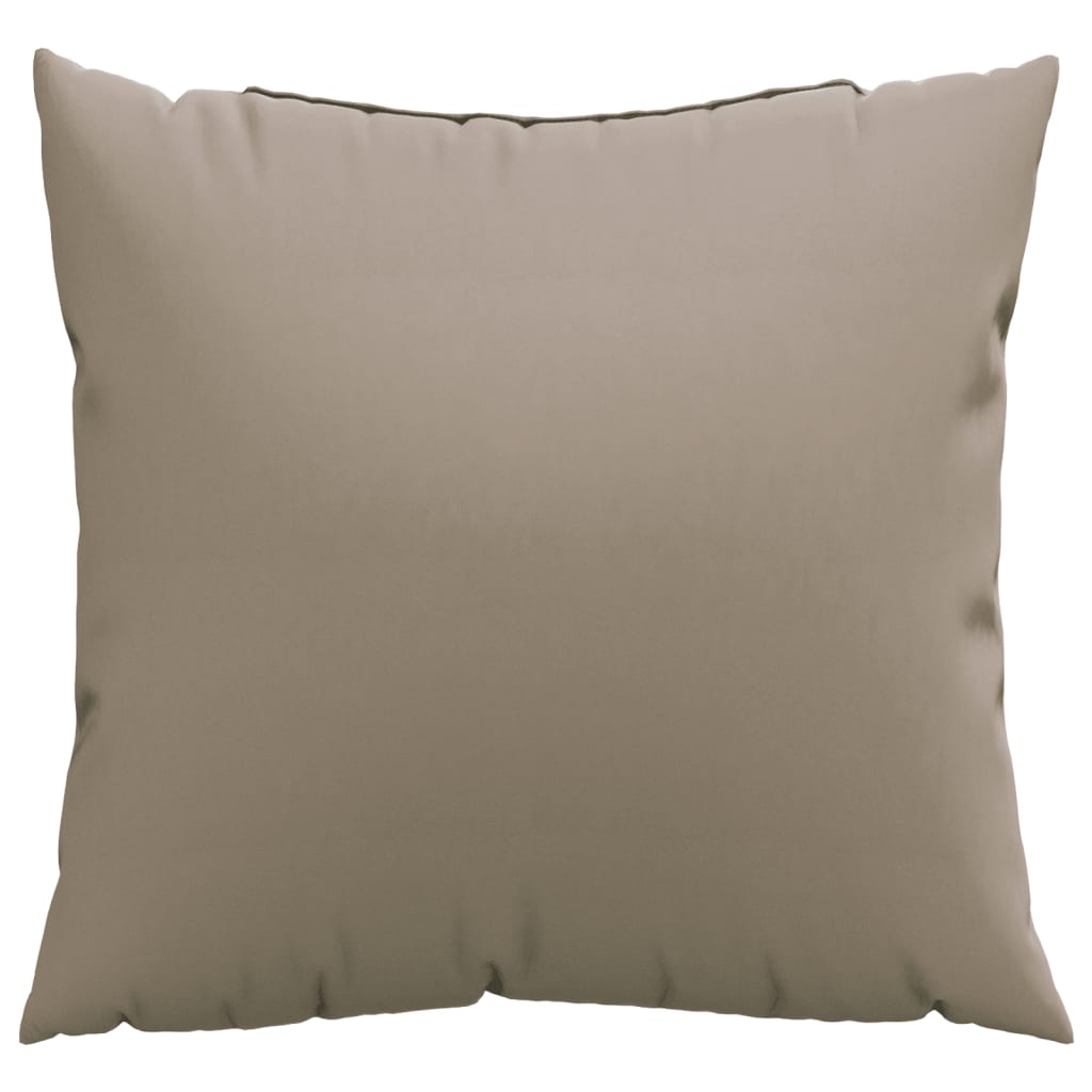 Bankkussens 4 st 50x50 cm stof taupe