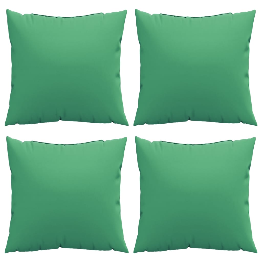 Bankkussens 4 st 60x60 cm stof groen