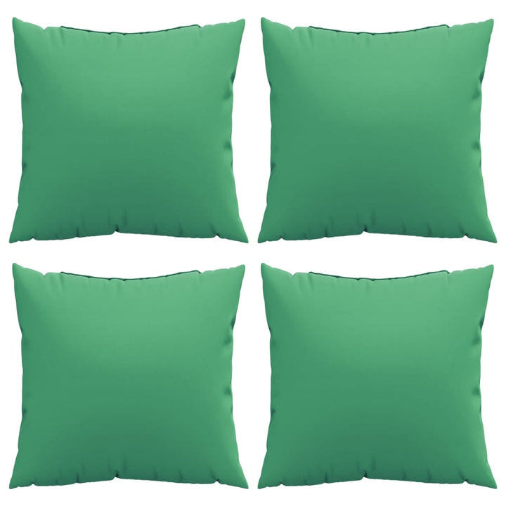 Bankkussens 4 st 60x60 cm stof groen