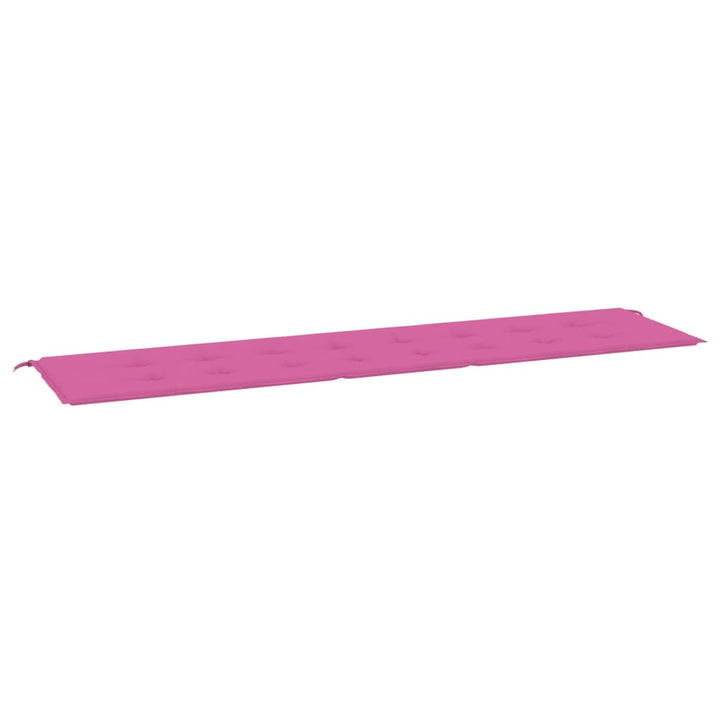 Tuinbankkussen 200x50x3 cm stof roze