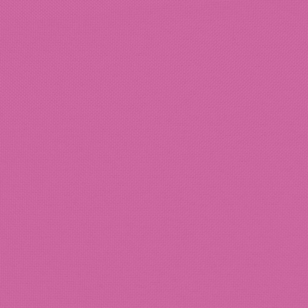 Stoelkussens 2 st 40x40x7 cm stof roze