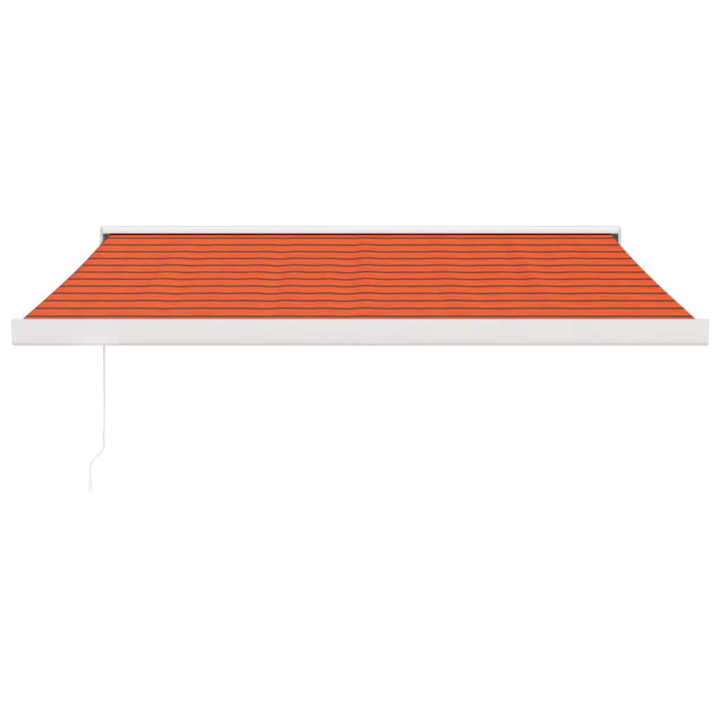 Luifel uittrekbaar 3x2,5 m stof en aluminium oranje en bruin