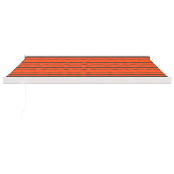 Luifel uittrekbaar 3x2,5 m stof en aluminium oranje en bruin