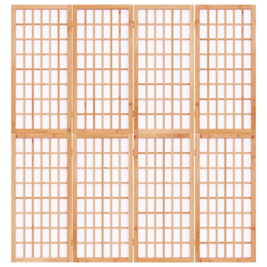 Kamerscherm inklapbaar 4 panelen Japanse stijl 160x170 cm