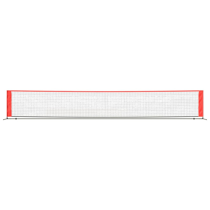 Tennisnet 600x100x87 cm polyester zwart en rood