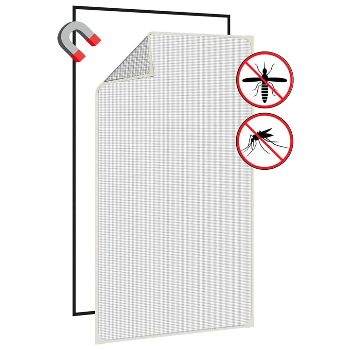 Insectenhor voor ramen magnetisch 80x140 cm wit