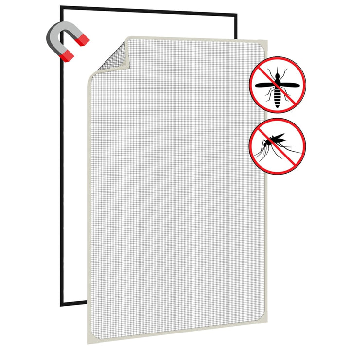 Insectenhor voor ramen magnetisch 80x120 cm wit