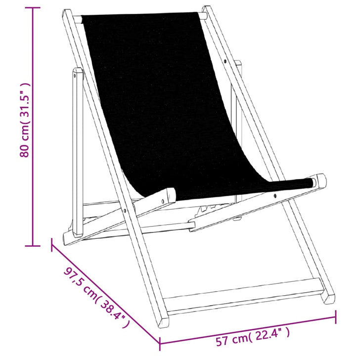 Strandstoelen inklapbaar 2 st aluminium en textileen bruin