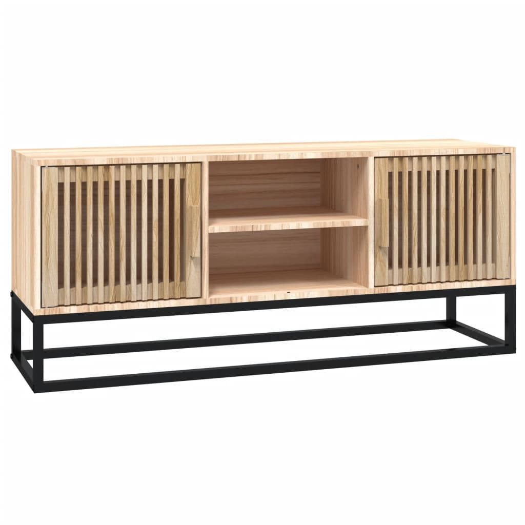 Tv-meubel 105x30x45 cm bewerkt hout en ijzer