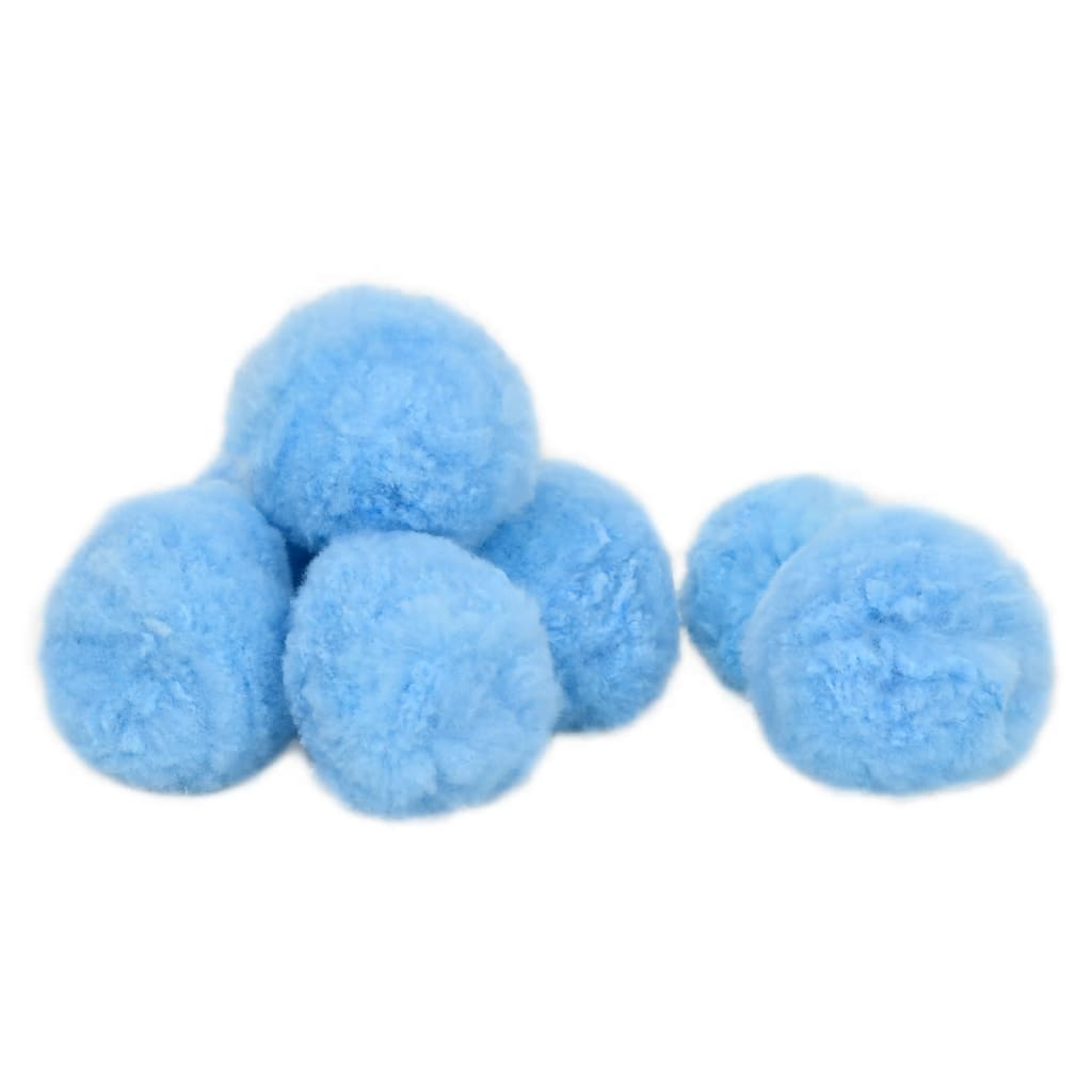 Zwembadfilterbolletjes antibacterieel 2100 g polyetheen blauw