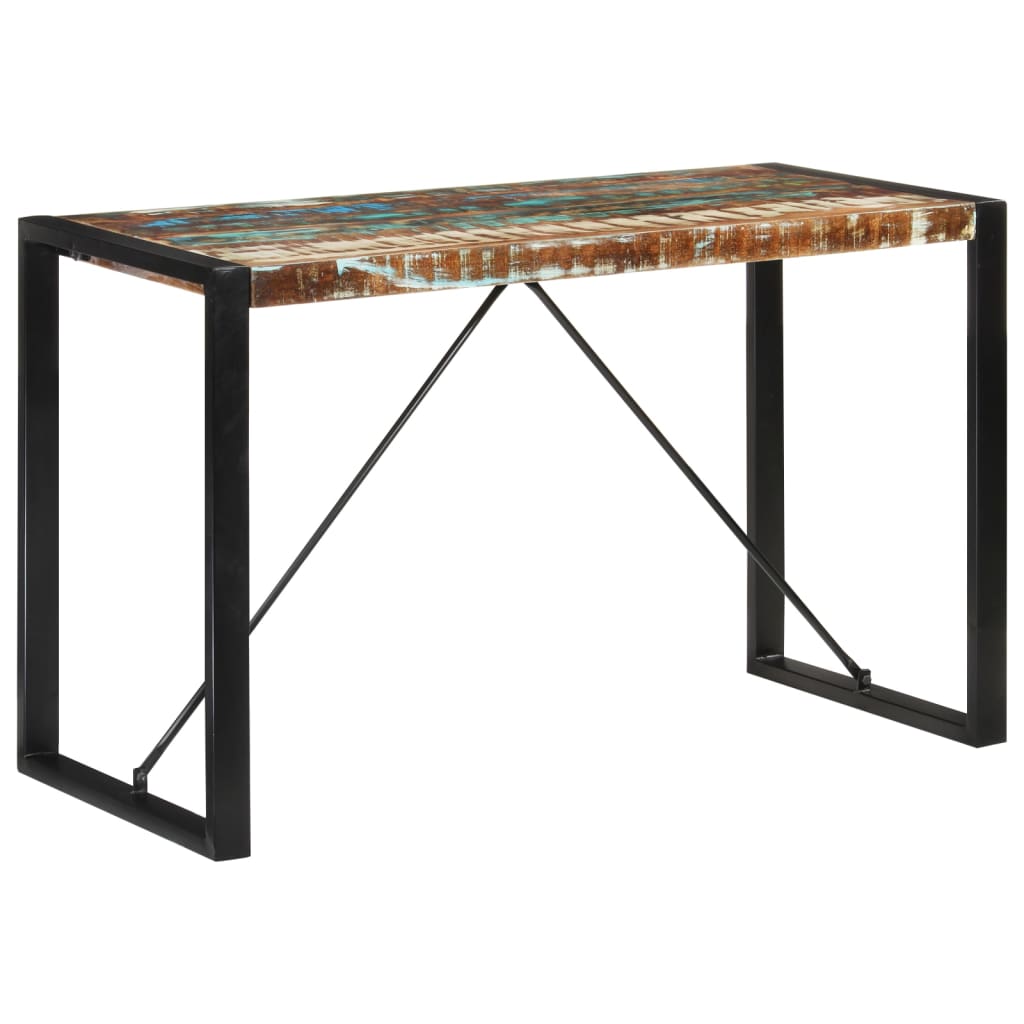 Eettafel 120x55x76 cm massief gerecycled hout