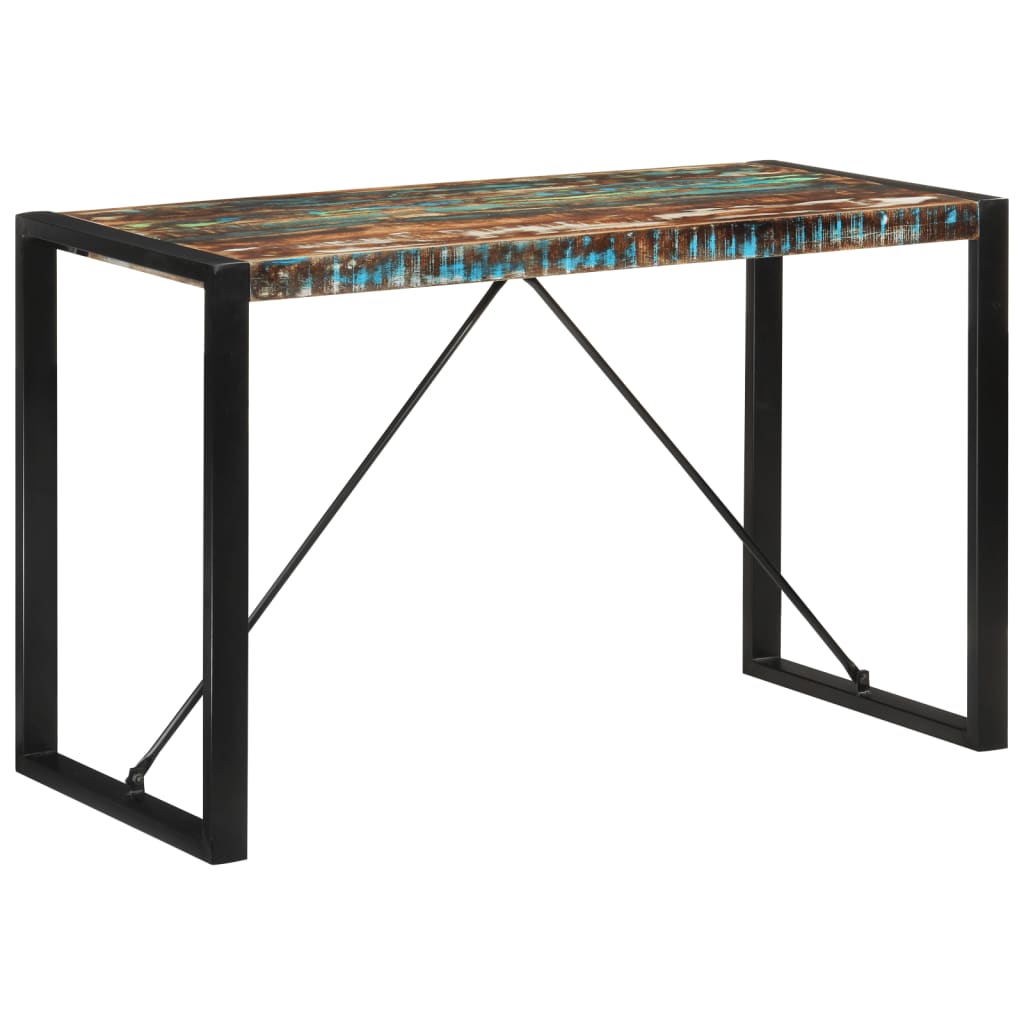 Eettafel 120x55x76 cm massief gerecycled hout