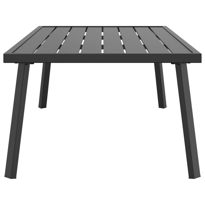 Tuintafel 110x55x35 cm staal antracietkleurig