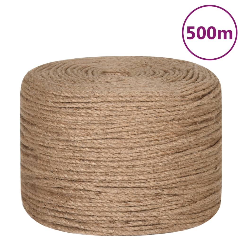 Touw 500 m lang 4 mm dik jute