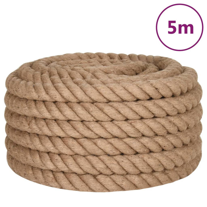 Touw 5 m lang 36 mm dik jute