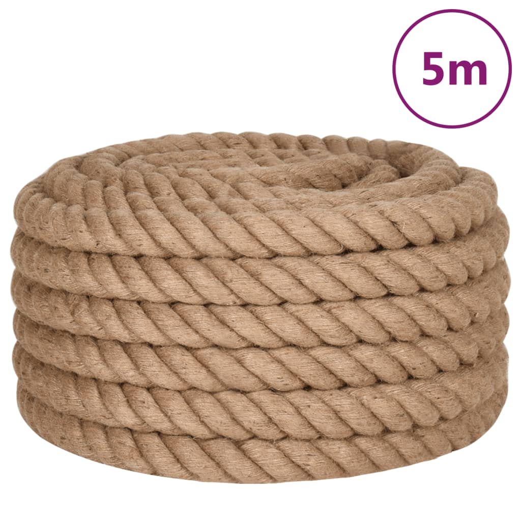 Touw 5 m lang 40 mm dik jute