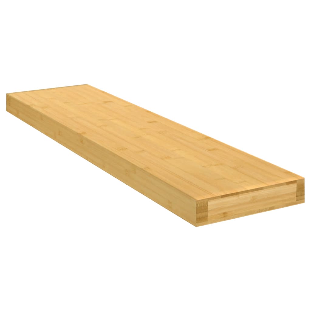 Wandschap 80x20x4 cm bamboe