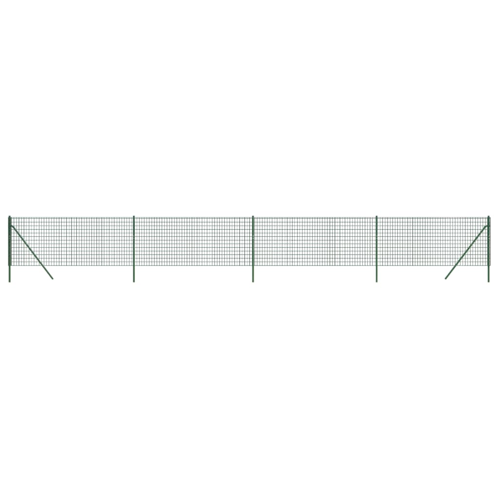 Draadgaashek 1x10 m gegalvaniseerd staal groen