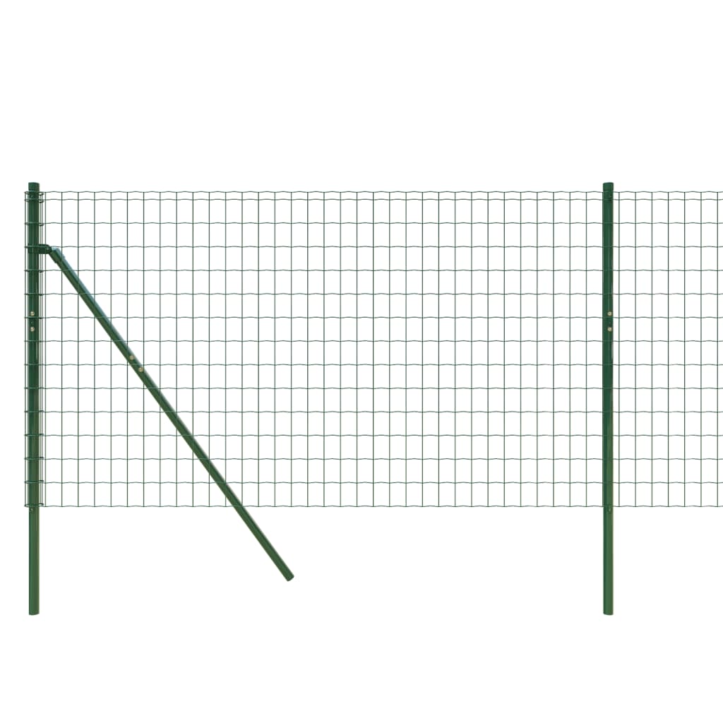 Draadgaashek 1x10 m gegalvaniseerd staal groen