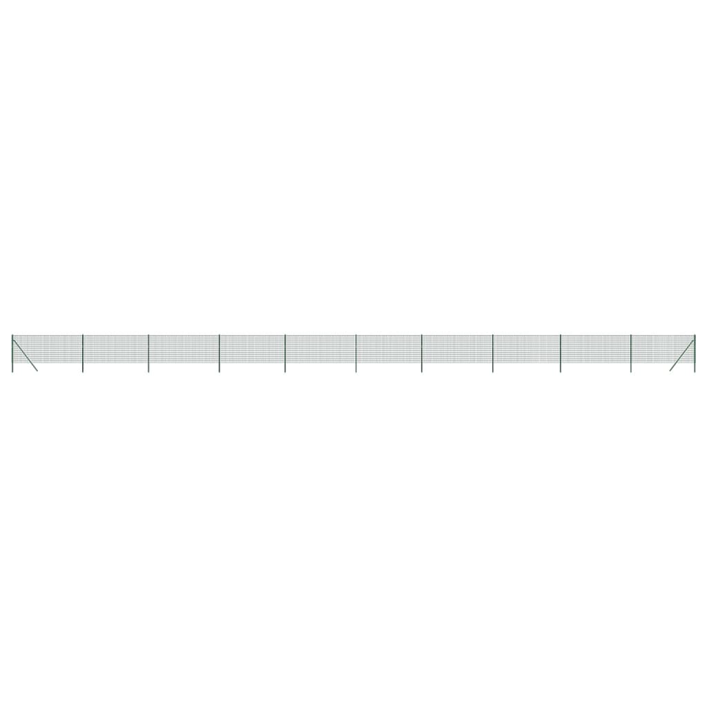 Draadgaashek 0,8x25 m gegalvaniseerd staal groen