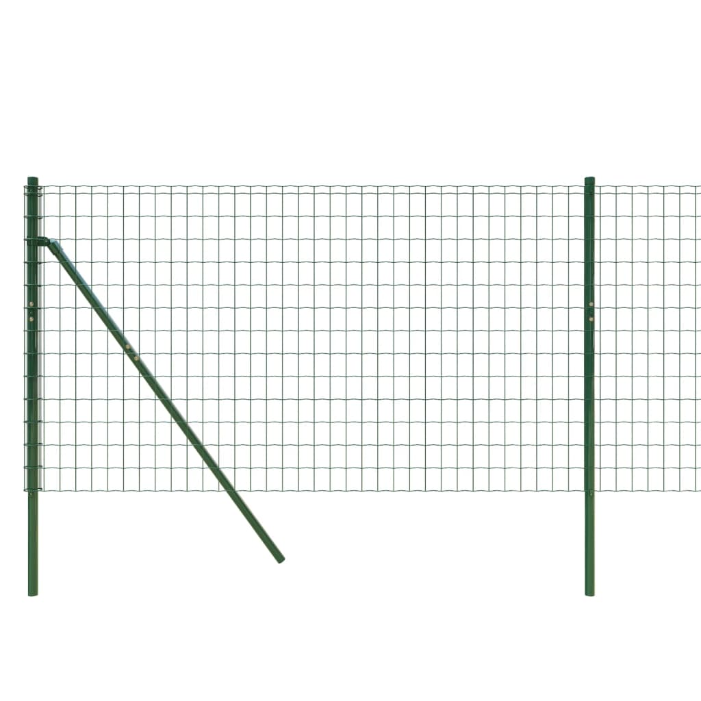 Draadgaashek 1x25 m gegalvaniseerd staal groen