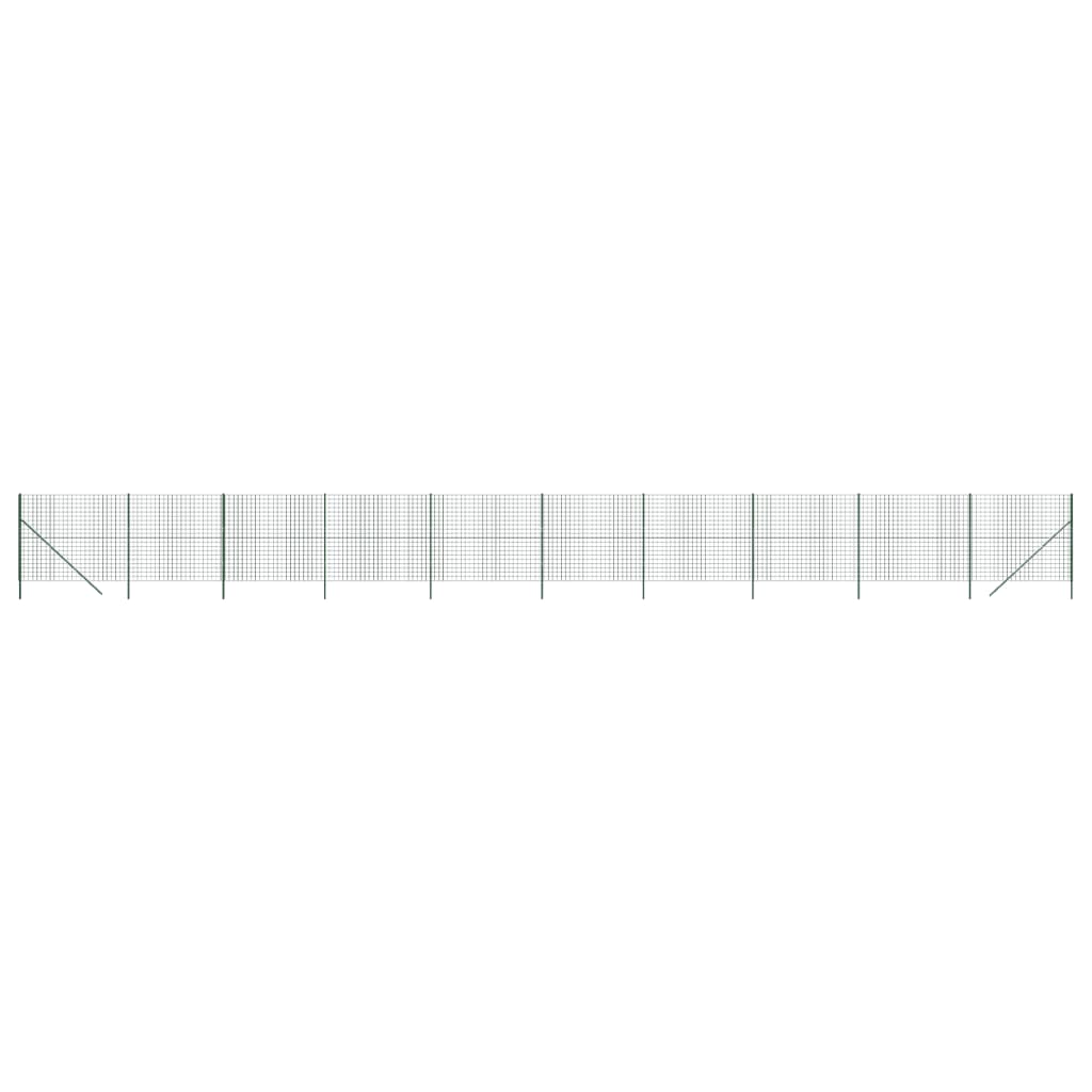 Draadgaashek 1,6x25 m gegalvaniseerd staal groen