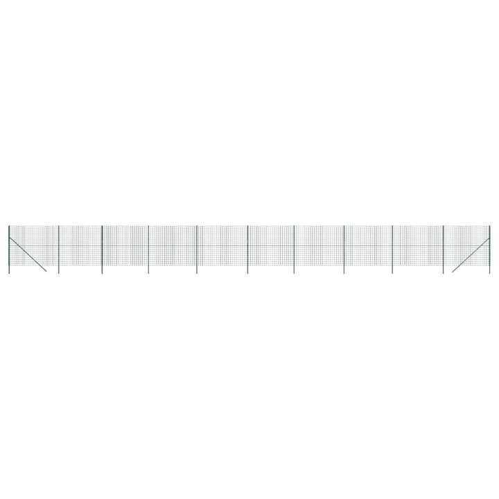 Draadgaashek 1,6x25 m gegalvaniseerd staal groen