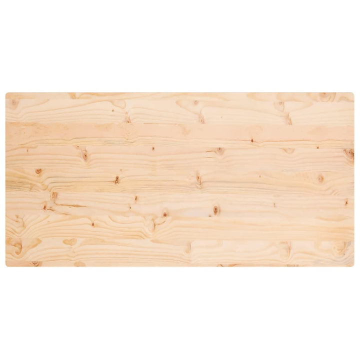 Tafelblad rechthoekig 110x60x2,5 cm massief grenenhout