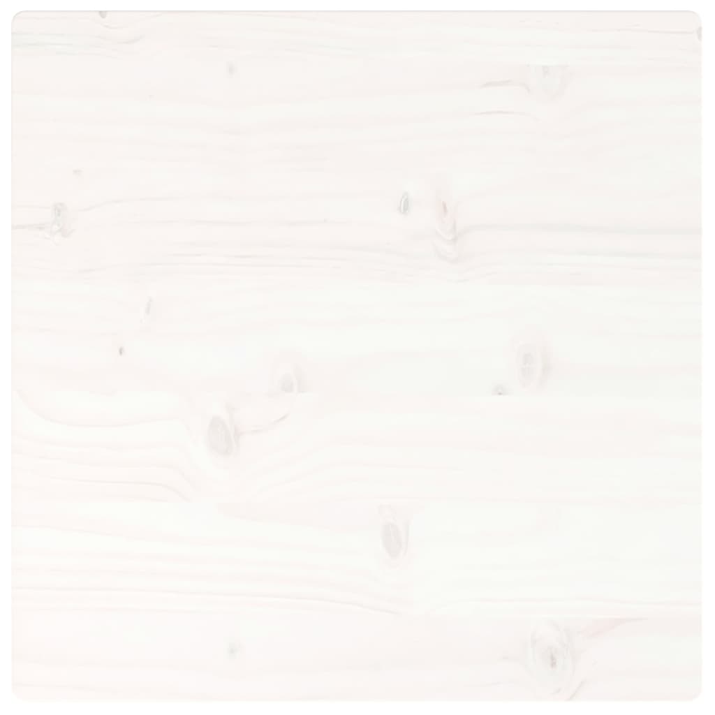 Tafelblad vierkant 60x60x2,5 cm massief grenenhout wit