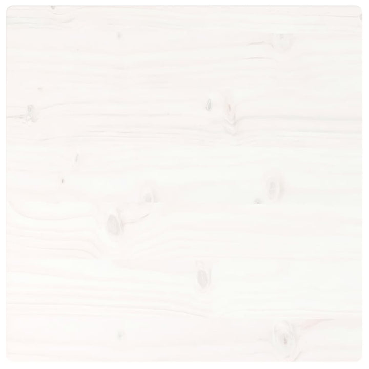 Tafelblad vierkant 60x60x2,5 cm massief grenenhout wit