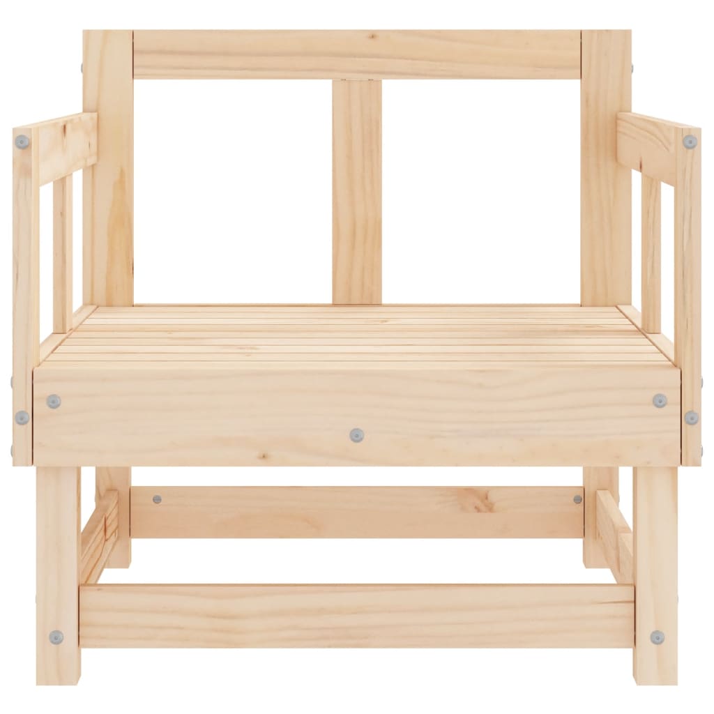 Tuinstoelen 2 st massief grenenhout