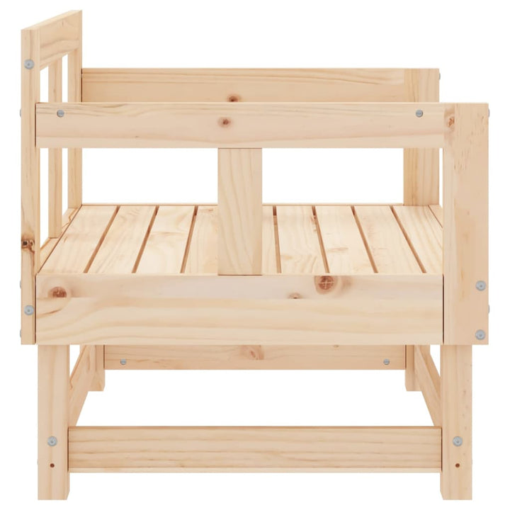 Tuinstoelen 2 st massief grenenhout