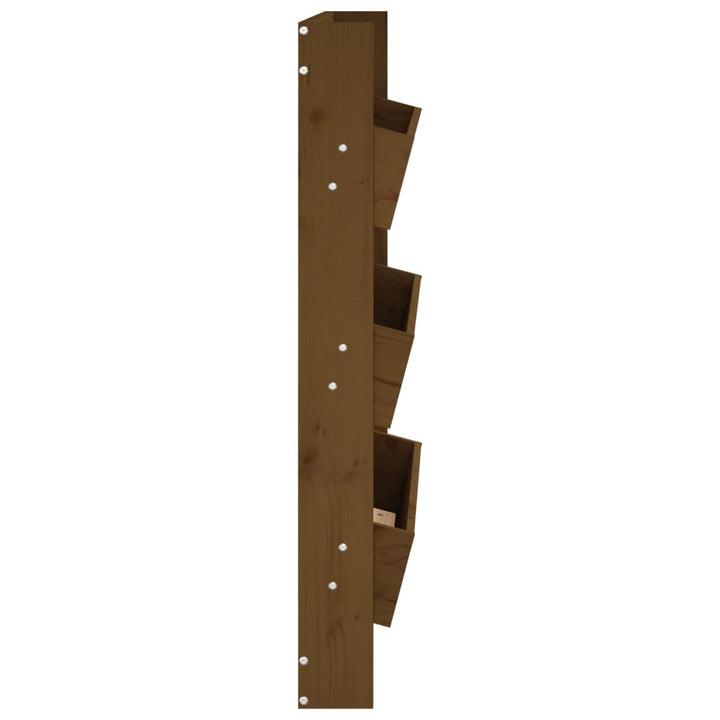 Plantenbak wand 3-laags 60x18,5x110 cm grenenhout honingbruin