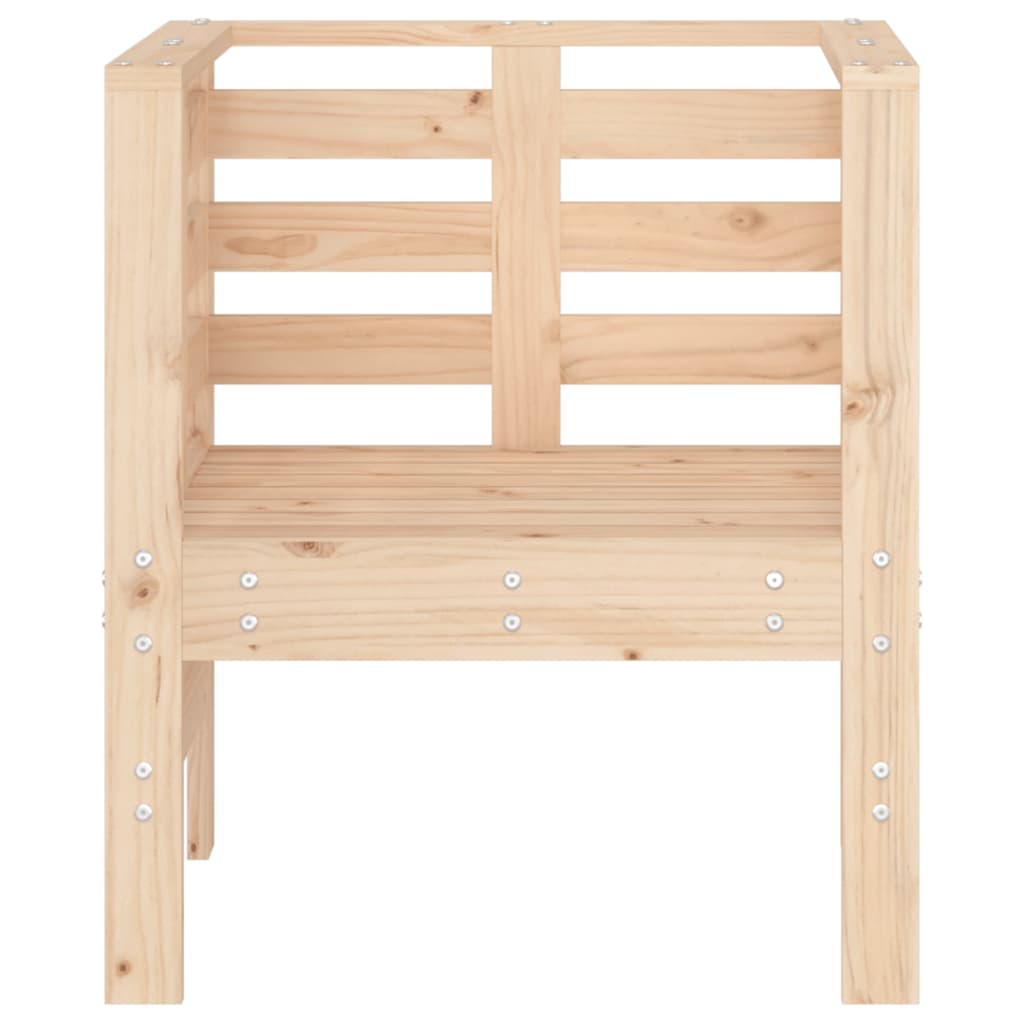 Tuinstoelen 2 st 61,5x53x71 cm massief grenenhout