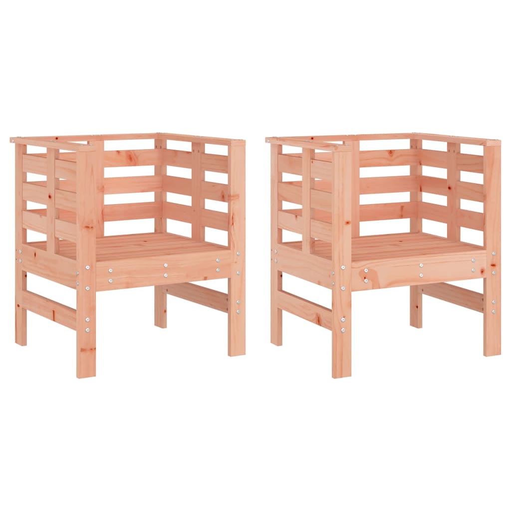 Tuinstoelen 2 st 61,5x53x71 cm massief douglashout