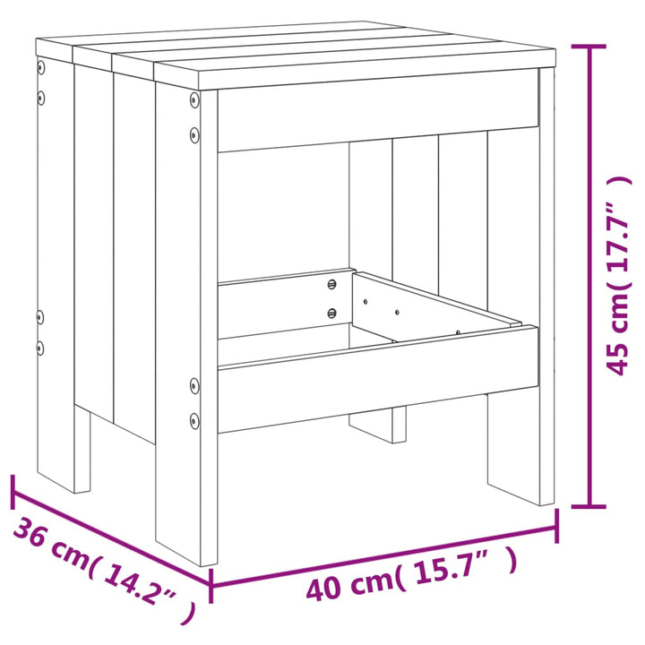 Tuinkrukken 2 st 40x36x45 cm massief grenenhout