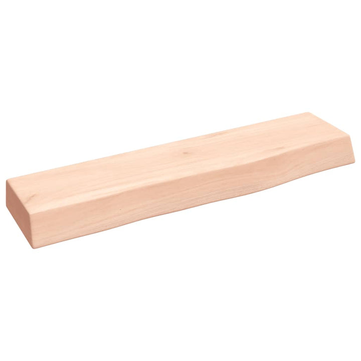 Wandschap 40x10x4 cm onbehandeld massief eikenhout