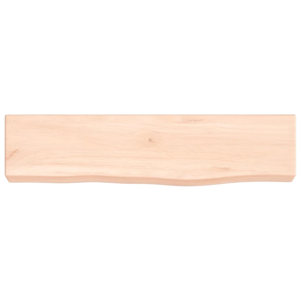 Wandschap 40x10x4 cm onbehandeld massief eikenhout