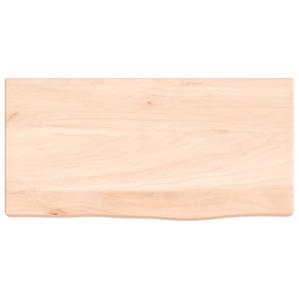 Wandschap 40x20x4 cm onbehandeld massief eikenhout