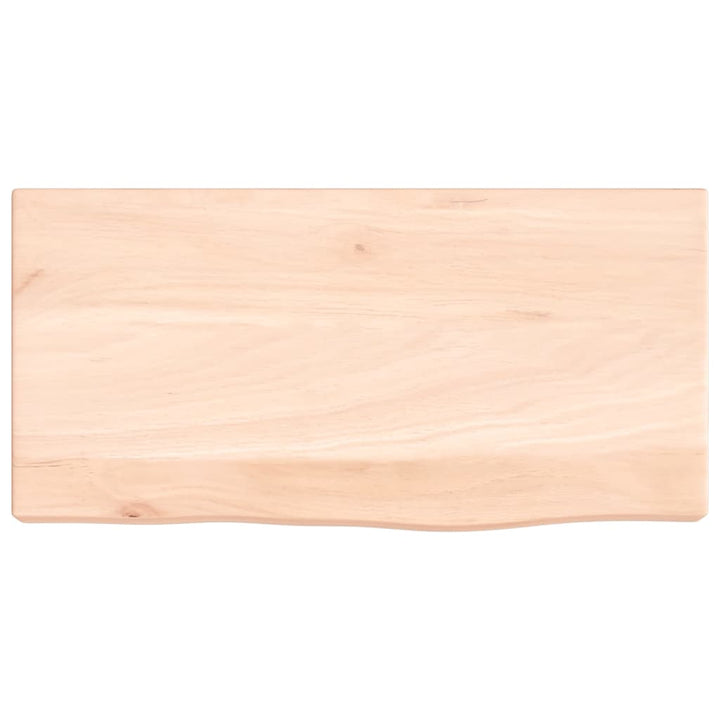 Wandschap 40x20x4 cm onbehandeld massief eikenhout