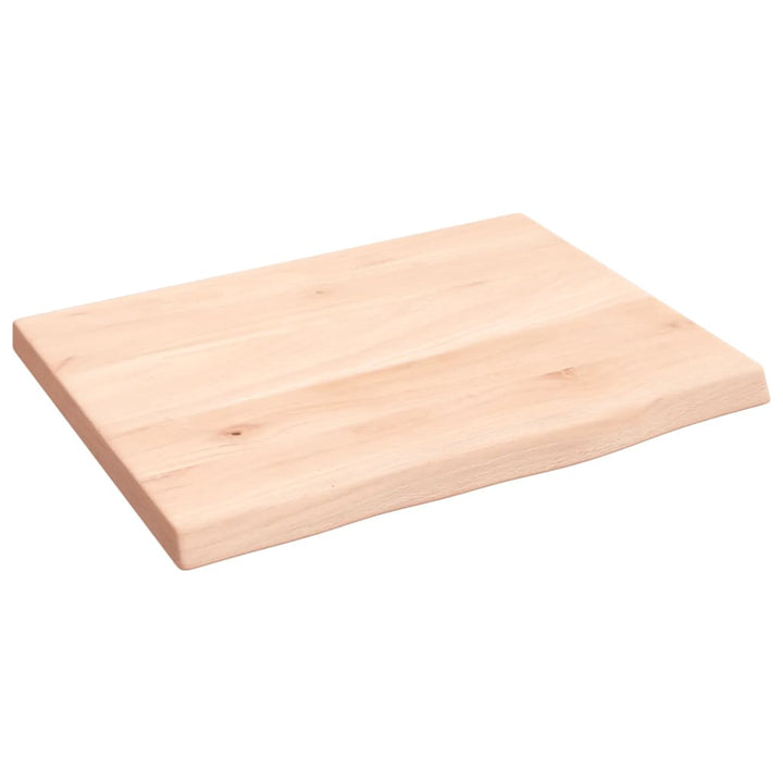 Wandschap 40x30x2 cm onbehandeld massief eikenhout