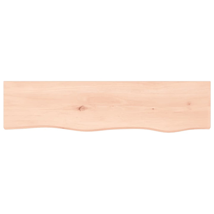 Wandschap 80x20x4 cm onbehandeld massief eikenhout