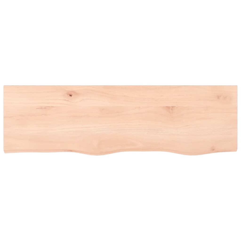 Wandschap 100x30x2 cm onbehandeld massief eikenhout