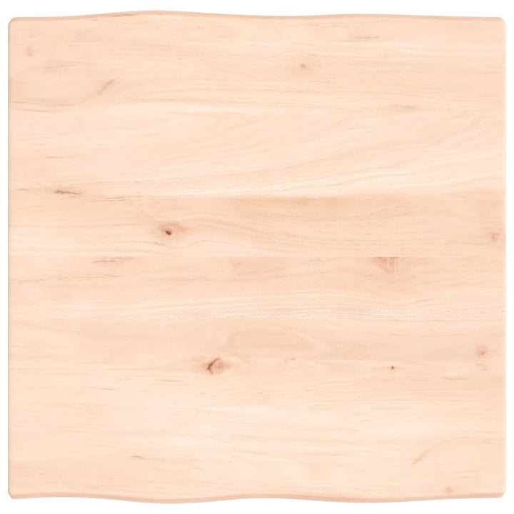 Tafelblad natuurlijke rand 60x60x2 cm massief eikenhout