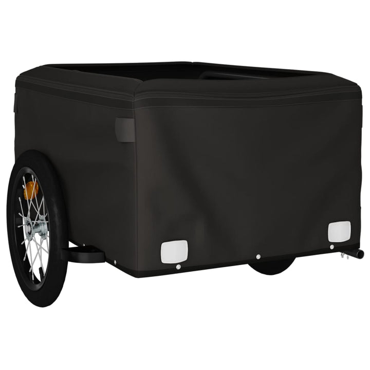 Fietstrailer 45 kg ijzer zwart en blauw