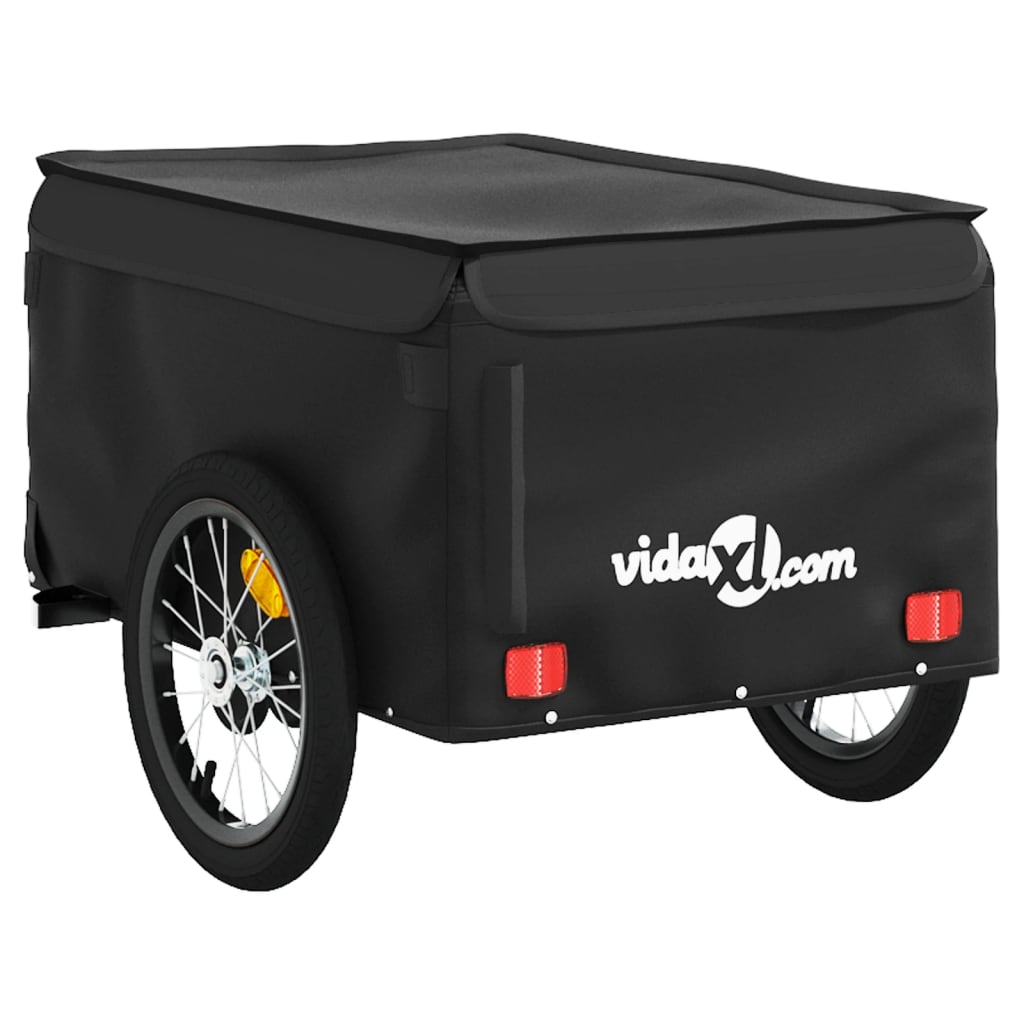 Fietstrailer 45 kg ijzer zwart