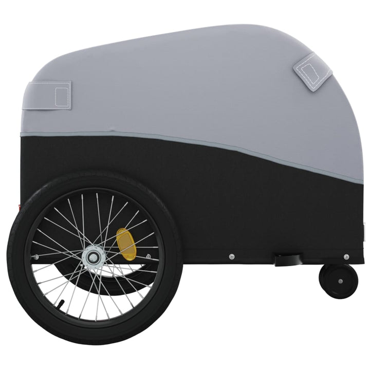 Fietstrailer 30 kg ijzer zwart en grijs